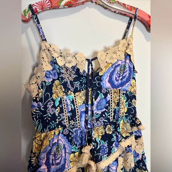 Spell x FP Free People Full Bloom RUFFLE SOIRÉE Asymmetrical DRESS - Picture 7 of 8